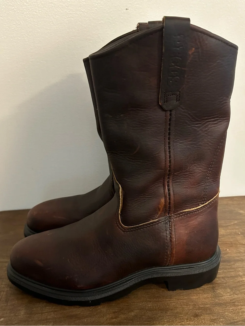 Red Wing SUPERSOLE Men's 11-inch Safety Toe Pull-On Work Boots Size 7